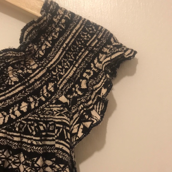 Aztec Print Off the Shoulder Top - Picture 3 of 3